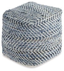 Chevron Pouf - furniture place usa