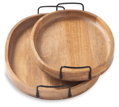 Jocelyne Tray (Set of 2) - furniture place usa