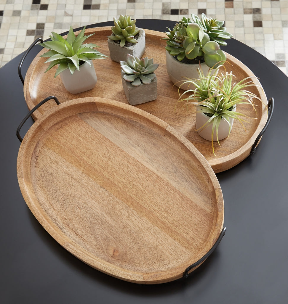 Jocelyne Tray (Set of 2) - furniture place usa