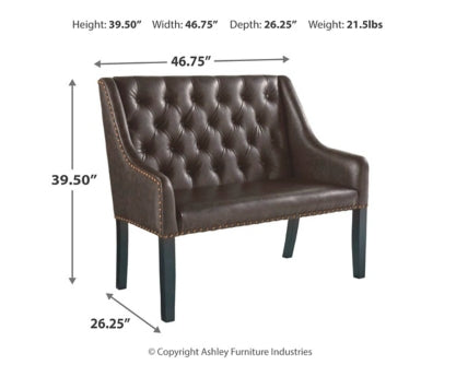 Carondelet Accent Bench - furniture place usa