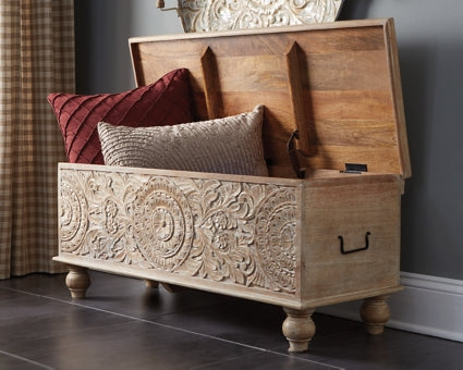 Fossil Ridge Storage Bench - furniture place usa