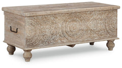 Fossil Ridge Storage Bench - furniture place usa