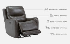 Galahad Power Recliner - furniture place usa