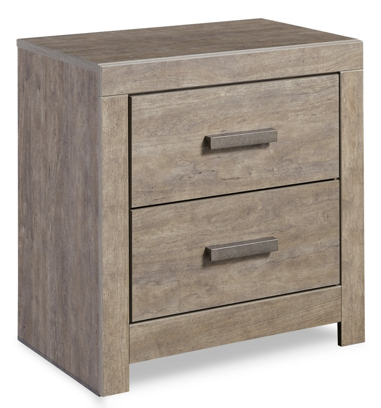 Culverbach Queen/Full Panel Headboard Bed with Mirrored Dresser, Chest and Nightstand - furniture place usa