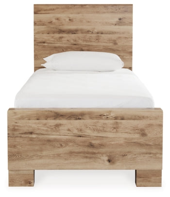 Hyanna Twin Panel Bed with 1 Side Storage - furniture place usa