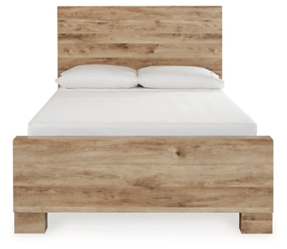 Hyanna Full Panel Bed with 1 Side Storage - furniture place usa