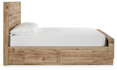 Hyanna Full Panel Bed with 1 Side Storage - furniture place usa