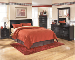 Huey Vineyard Queen Sleigh Headboard - furniture place usa