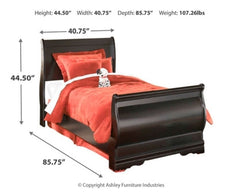 Huey Vineyard Queen Sleigh Bed - furniture place usa