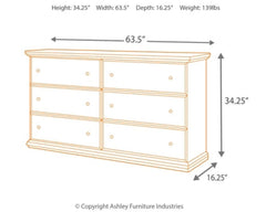 Maribel Dresser - furniture place usa