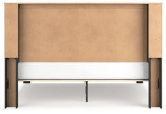 Toretto King Panel Bookcase Bed with Mirrored Dresser - furniture place usa