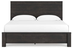 Toretto King Panel Bookcase Bed with Mirrored Dresser - furniture place usa