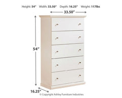 Bostwick Shoals Queen/Full Panel Headboard Bed with Mirrored Dresser, Chest and Nightstand - furniture place usa