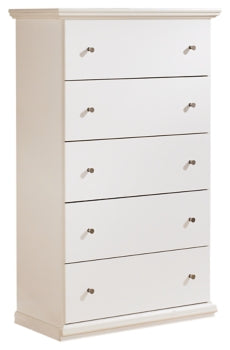 Bostwick Shoals Queen/Full Panel Headboard Bed with Mirrored Dresser, Chest and Nightstand - furniture place usa