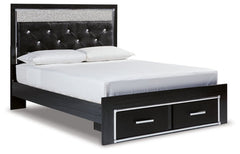 Kaydell Queen Upholstered Panel Storage Bed with Dresser - furniture place usa