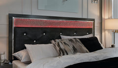 Kaydell Queen Upholstered Panel Headboard with Dresser - furniture place usa