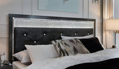 Kaydell King Upholstered Panel Headboard with Dresser - furniture place usa
