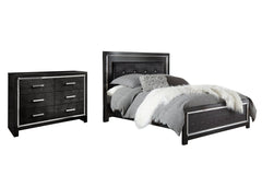 Kaydell King Upholstered Panel Bed with Dresser - PKG002810 - furniture place usa