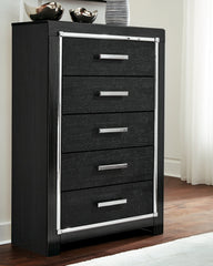 Kaydell King Upholstered Panel Headboard with Mirrored Dresser, Chest and Nightstand - furniture place usa