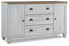 Haven Bay Queen Panel Storage Bed with Mirrored Dresser, Chest and 2 Nightstands - furniture place usa