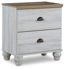 Haven Bay Queen Panel Storage Bed with Mirrored Dresser, Chest and 2 Nightstands - furniture place usa