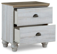 Haven Bay Queen Panel Storage Bed with Mirrored Dresser, Chest and 2 Nightstands - furniture place usa