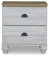 Haven Bay Queen Panel Storage Bed with Mirrored Dresser, Chest and 2 Nightstands - furniture place usa