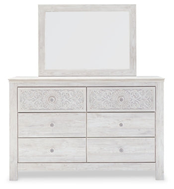 Paxberry Dresser and Mirror - furniture place usa
