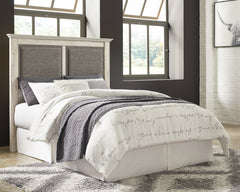 Cambeck Queen Upholstered Panel Headboard with Mirrored Dresser, Chest and Nightstand - furniture place usa