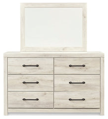 Cambeck Full Panel Bed with 4 Storage Drawers with Mirrored Dresser and Chest - furniture place usa