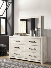 Cambeck King Panel Bed with 2 Storage Drawers with Mirrored Dresser and Chest - PKG007506 - furniture place usa