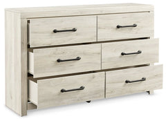 Cambeck Queen Upholstered Panel Headboard with Dresser - furniture place usa