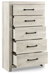 Cambeck Queen Upholstered Panel Bed with Mirrored Dresser, Chest and 2 Nightstands - furniture place usa