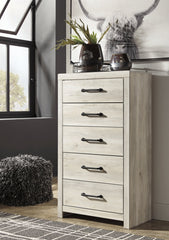 Cambeck Queen Upholstered Panel Headboard with Mirrored Dresser, Chest and Nightstand - furniture place usa