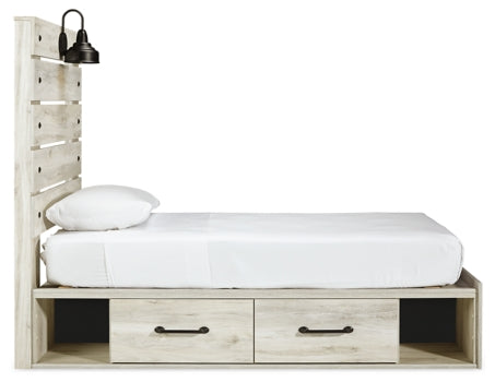 Cambeck Queen Panel Bed with 2 Storage Drawers - furniture place usa