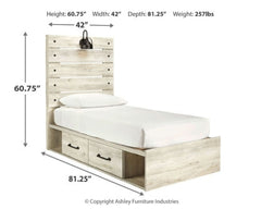 Cambeck Queen Panel Bed with 4 Storage Drawers - furniture place usa