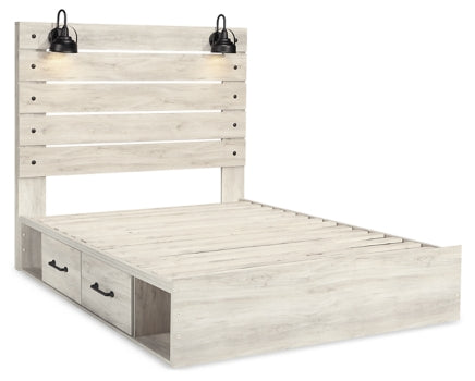 Cambeck Queen Panel Bed with 2 Storage Drawers - furniture place usa