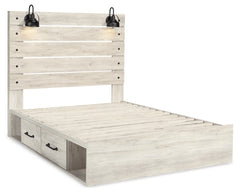 Cambeck Queen Panel Bed with 2 Storage Drawers - furniture place usa
