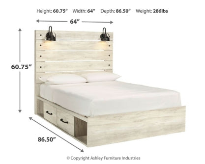 Cambeck Queen Panel Bed with 4 Storage Drawers - furniture place usa