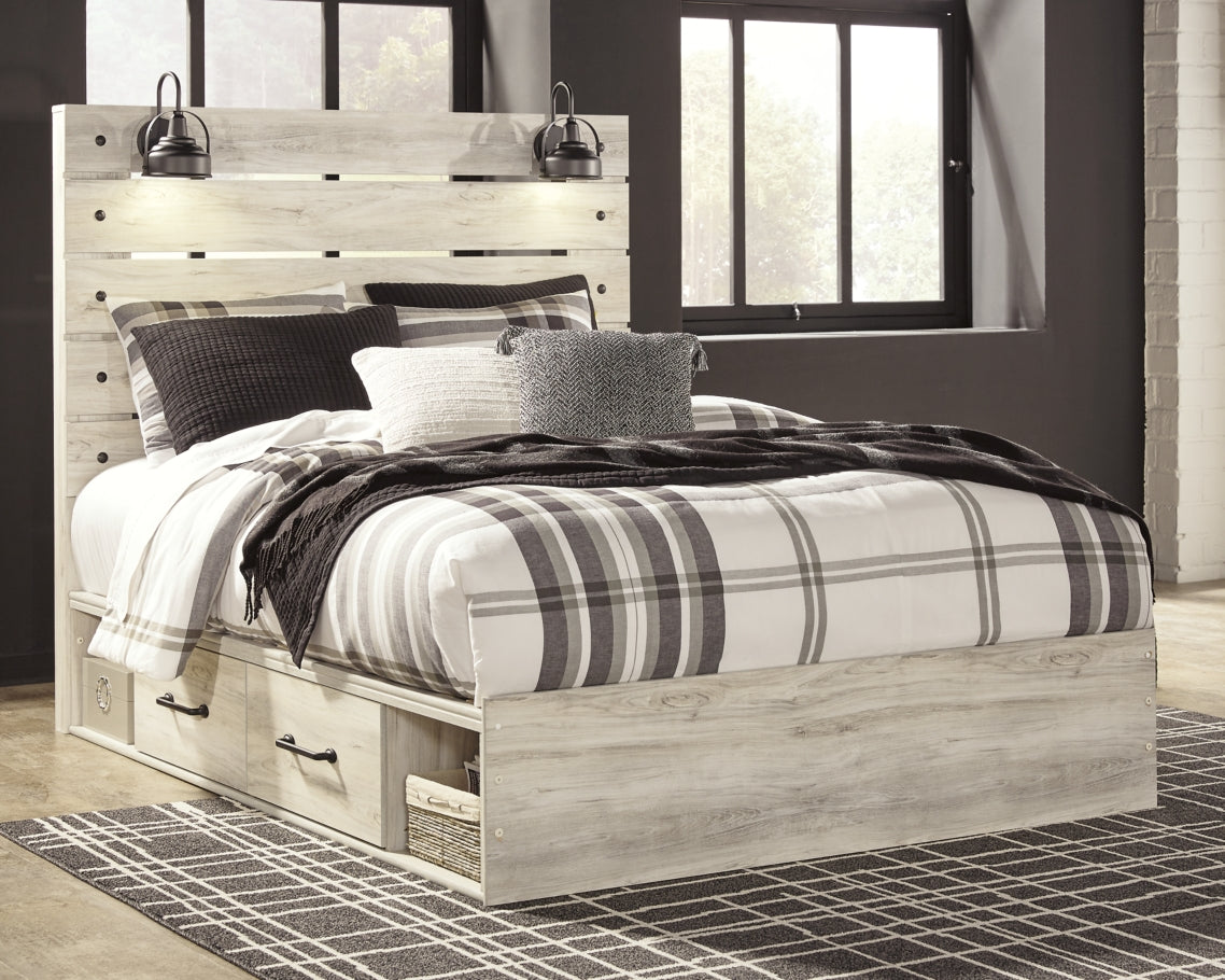 Cambeck Queen Panel Bed with 4 Storage Drawers - furniture place usa