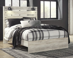 Cambeck King Panel Bed with 2 Storage Drawers with Mirrored Dresser and 2 Nightstands - PKG003045 - furniture place usa