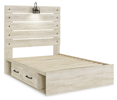 Cambeck Queen Panel Bed with 2 Storage Drawers - furniture place usa