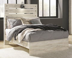 Cambeck Full Panel Bed with Mirrored Dresser and 2 Nightstands - furniture place usa