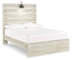 Cambeck Full Panel Bed with Mirrored Dresser and 2 Nightstands - furniture place usa