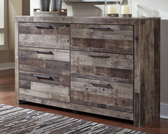 Derekson Twin Panel Headboard Bed with Dresser - furniture place usa