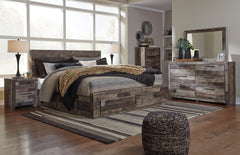 Derekson Queen Panel Bed with 4 Storage Drawers - furniture place usa