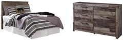 Derekson Full Panel Headboard Bed with Dresser - furniture place usa