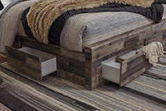 Derekson Queen Panel Bed with 4 Storage Drawers - furniture place usa