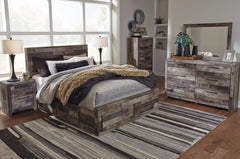 Derekson Queen Panel Bed with 4 Storage Drawers - furniture place usa