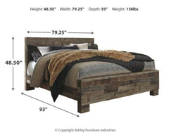 Derekson King Panel Bed with Dresser - furniture place usa